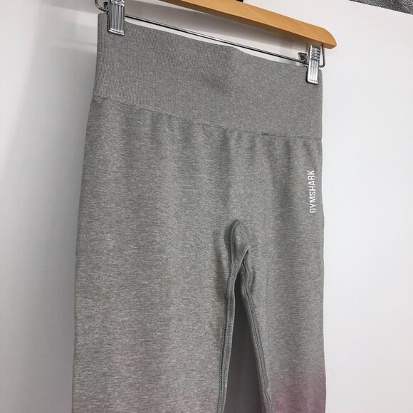 NWT GYMSHARK ADAPT  OMBRE SEAMLESS LEGGINGS in PINK/GREY MARL size small - Picture 13 of 16